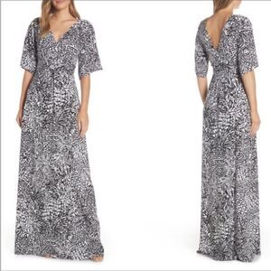 Lilly Pulitzer Parigi Maxi Dress In Onyx Homeslice • Size Large •
